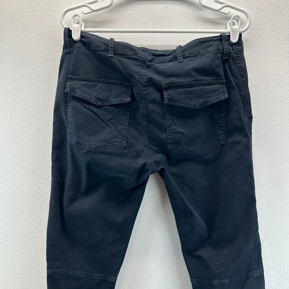 Nili Lotan Cropped French Military Pants Zip Jogger Ankle Carbon 8 - Picture 7 of 16